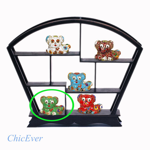 Hund S, Deko, Ziergegenstände, Cloisonne Emaille, Tierfigur,6279